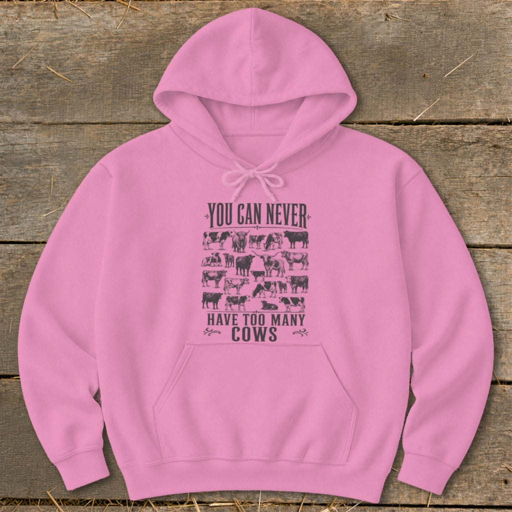 Never Too Many Cows Hoodie