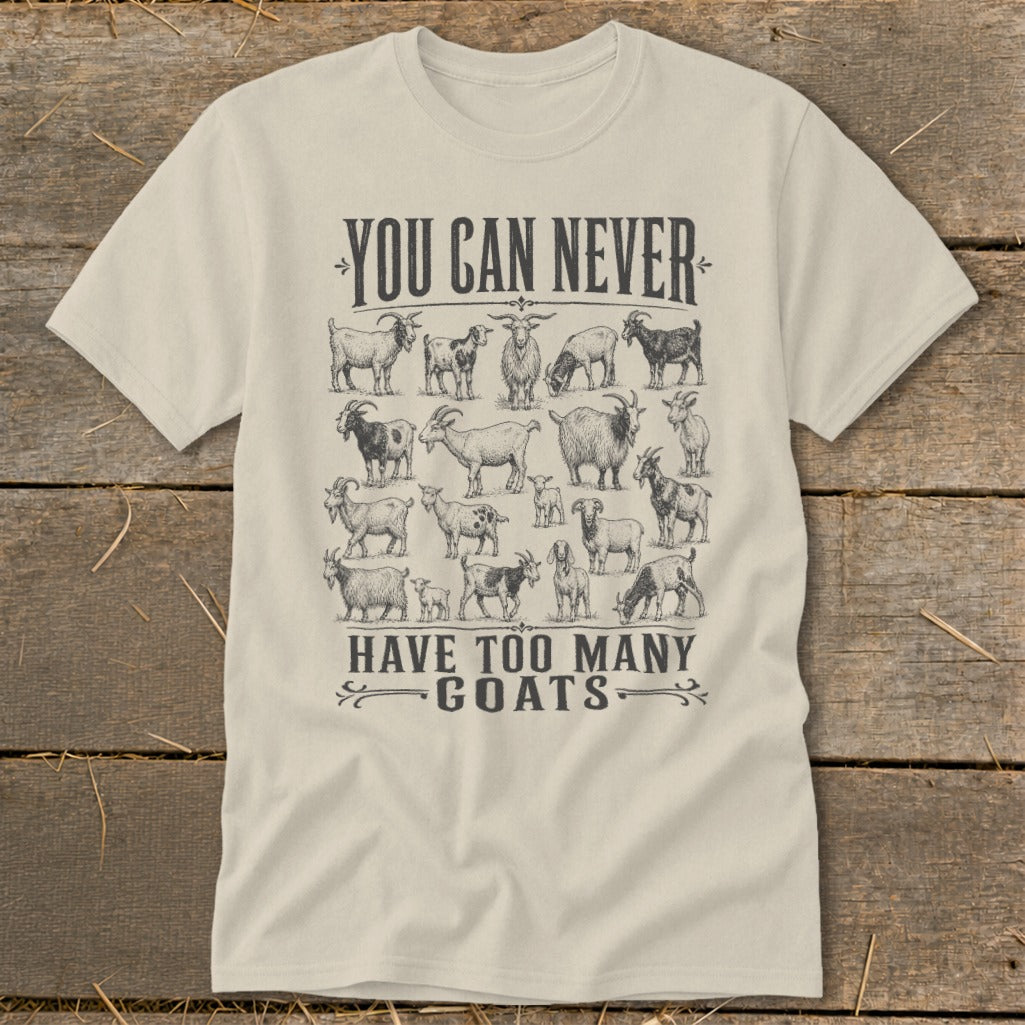 Never Too Many Goats Classic Tee