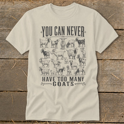 Never Too Many Goats Classic Tee
