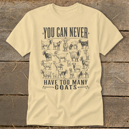 Never Too Many Goats Classic Tee