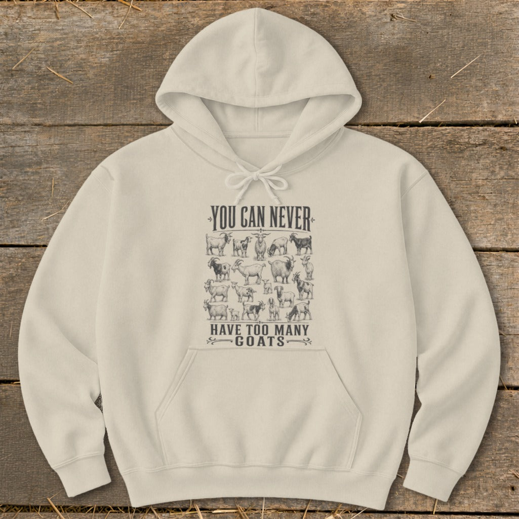 Never Too Many Goats Hoodie