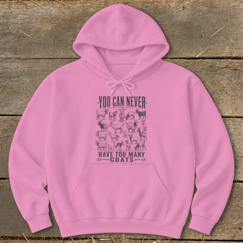 Never Too Many Goats Hoodie