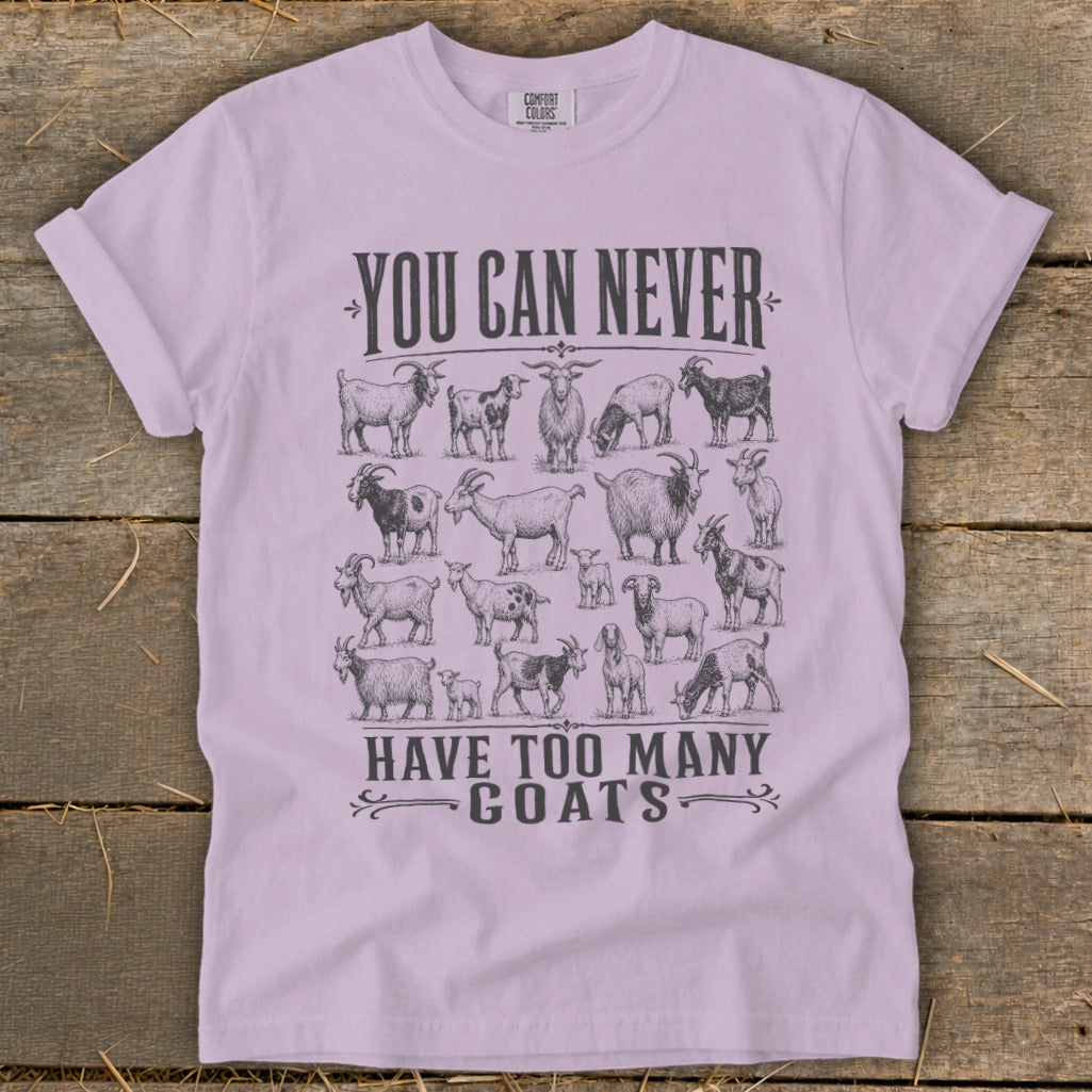 Never Too Many Goats Signature Tee