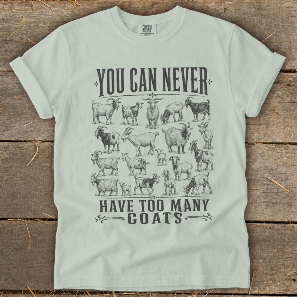 Never Too Many Goats Signature Tee