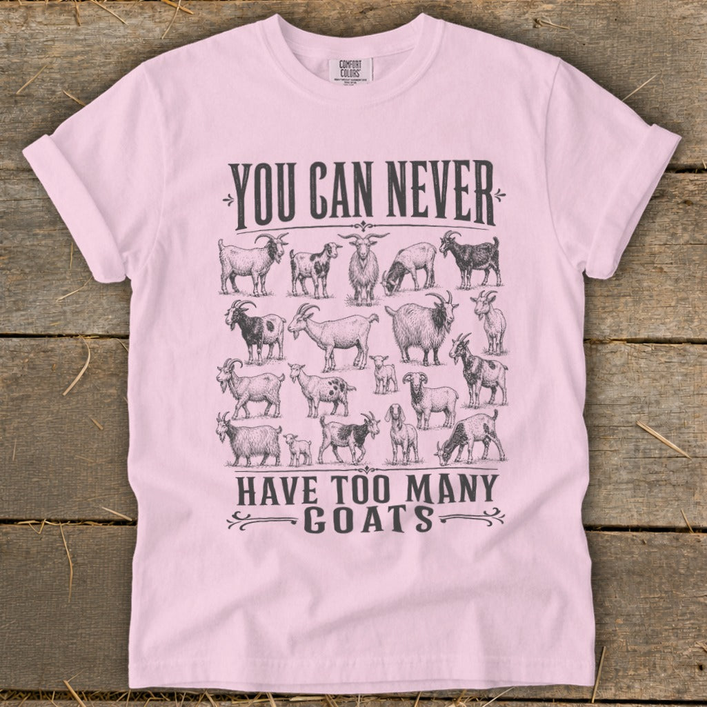 Never Too Many Goats Signature Tee