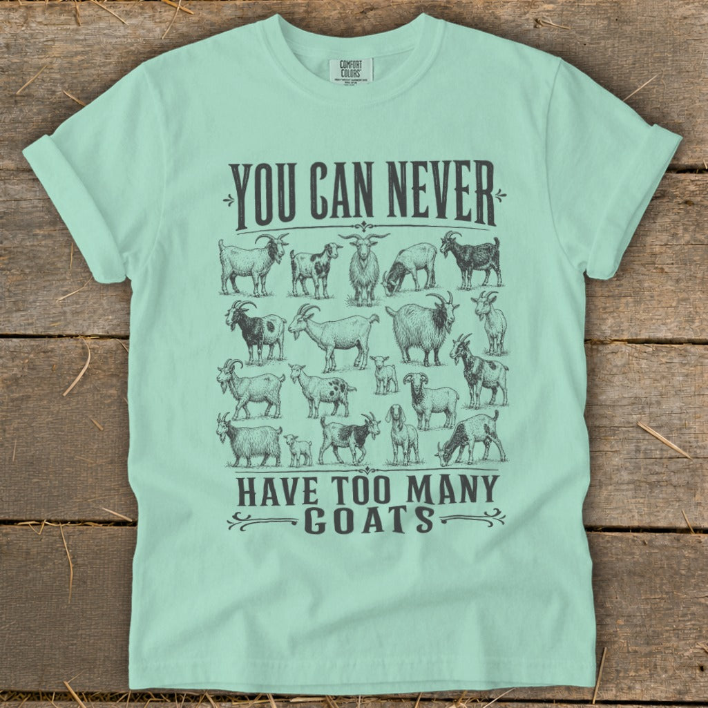 Never Too Many Goats Signature Tee