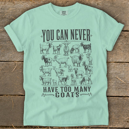 Never Too Many Goats Signature Tee