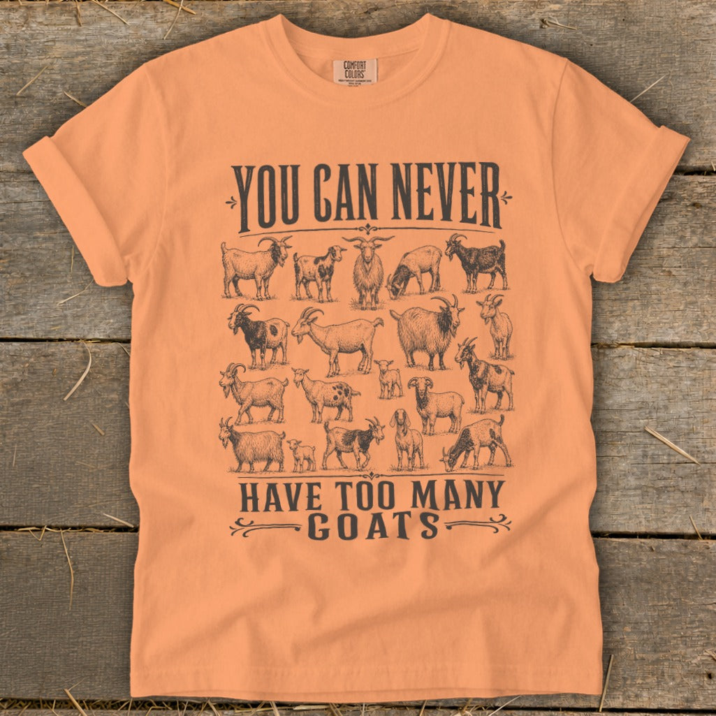 Never Too Many Goats Signature Tee