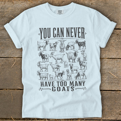 Never Too Many Goats Signature Tee