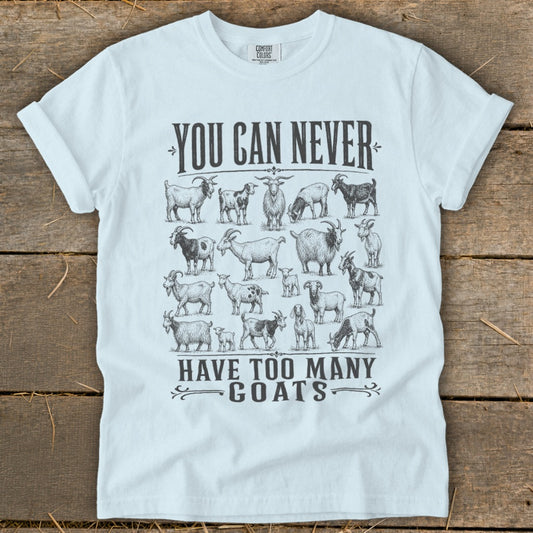 Never Too Many Goats Signature Tee