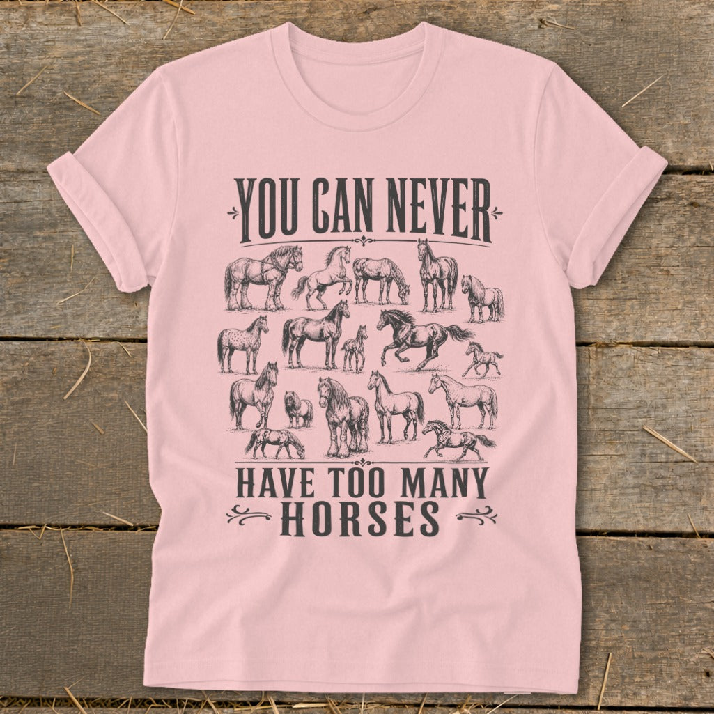 Never Too Many Horses Softstyle Tee