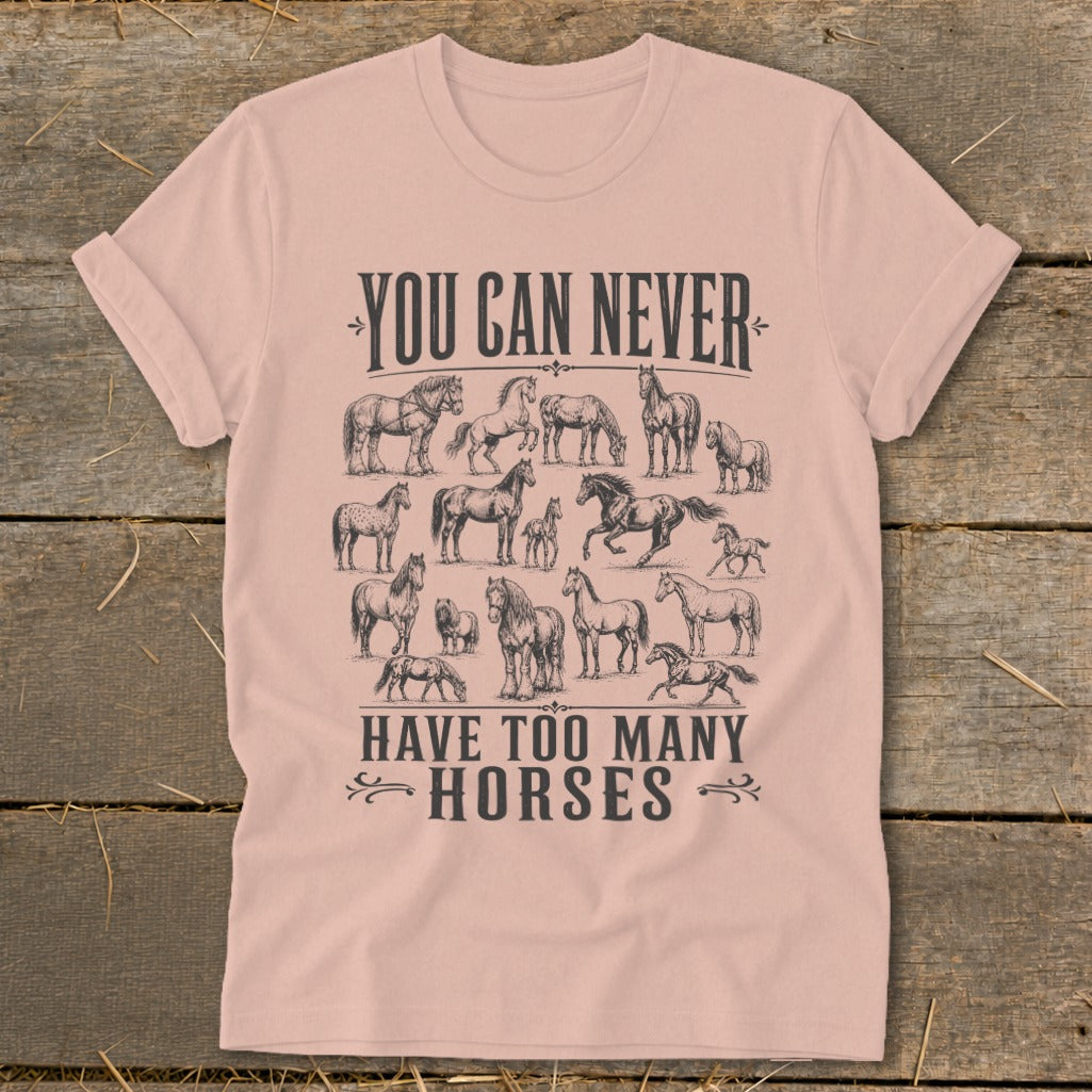 Never Too Many Horses Softstyle Tee