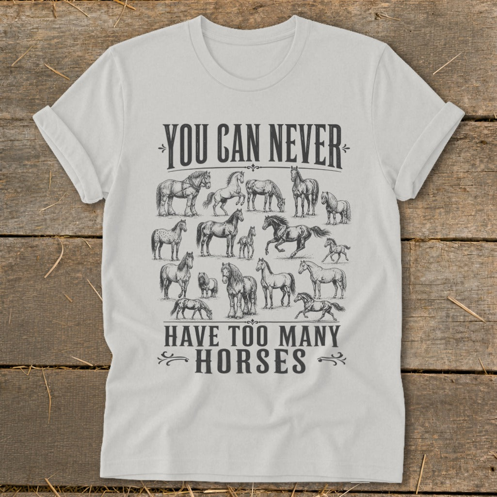 Never Too Many Horses Softstyle Tee