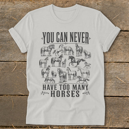 Never Too Many Horses Softstyle Tee