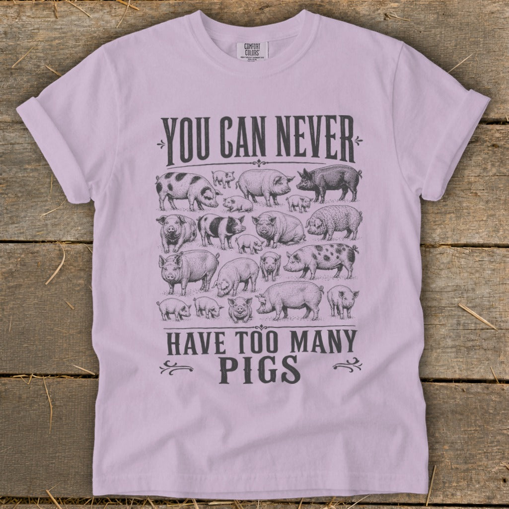 Never Too Many Pigs Signature Tee