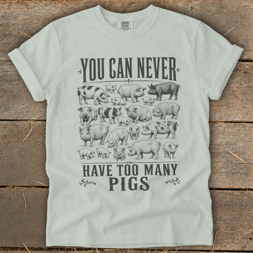 Never Too Many Pigs Signature Tee