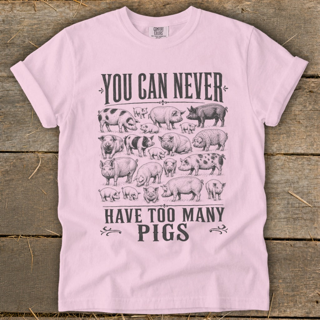 Never Too Many Pigs Signature Tee