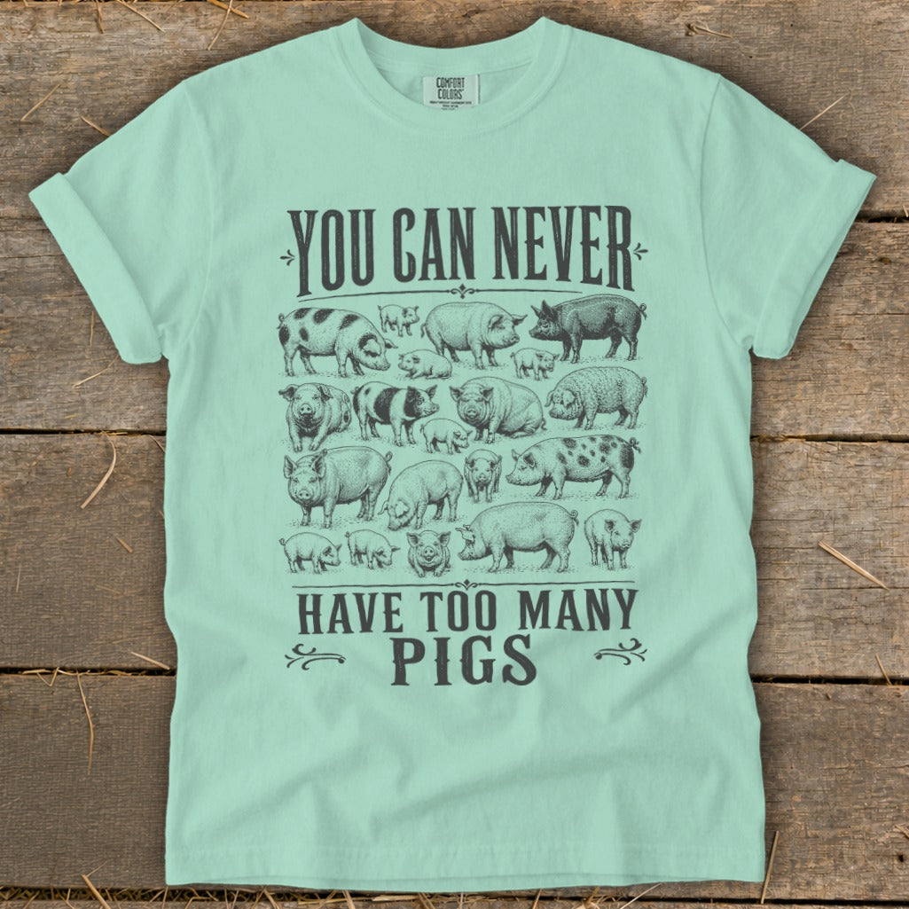 Never Too Many Pigs Signature Tee