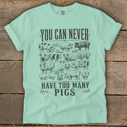 Never Too Many Pigs Signature Tee