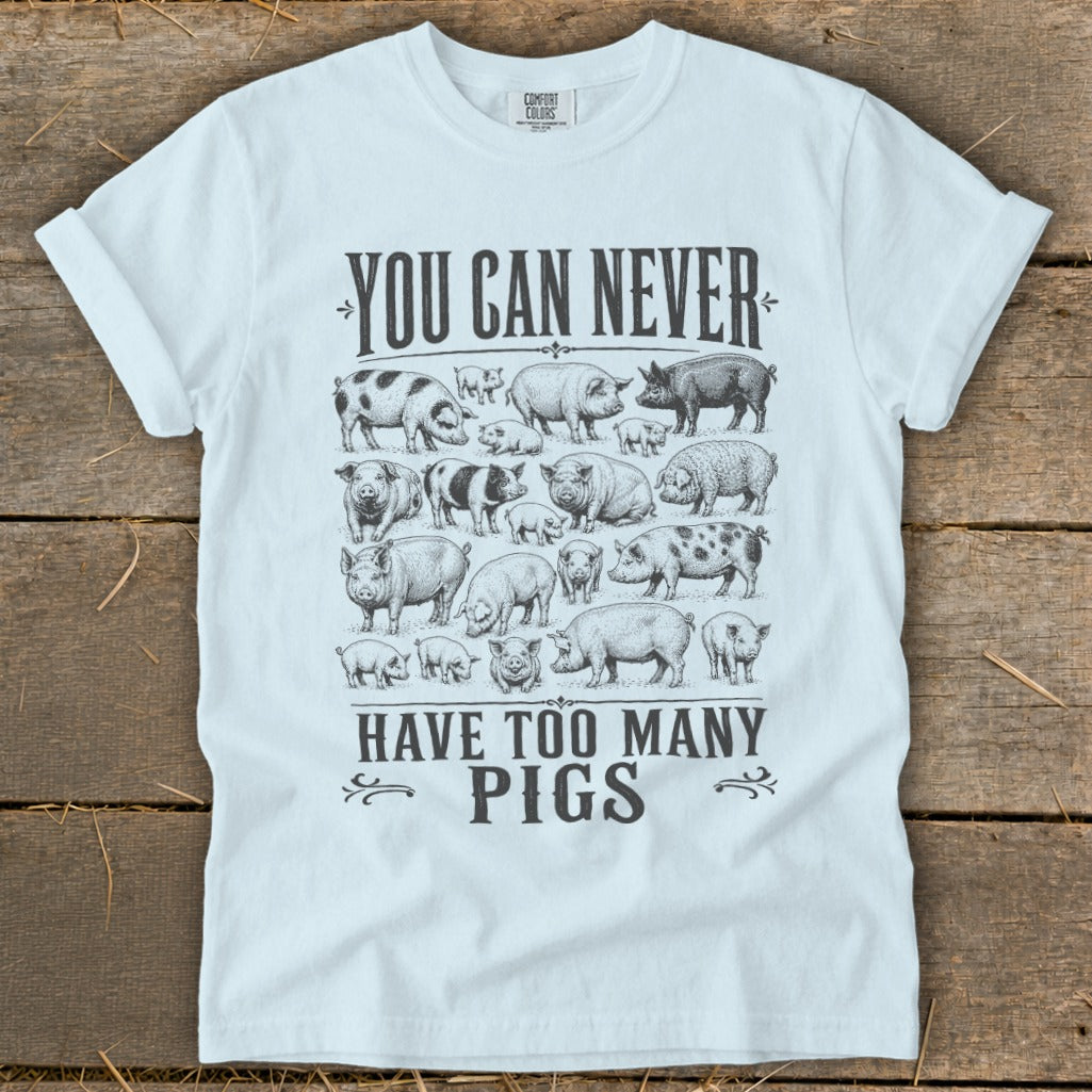 Never Too Many Pigs Signature Tee