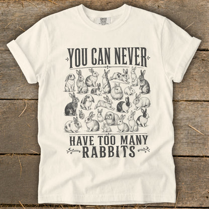 Never Too Many Rabbits Signature Tee