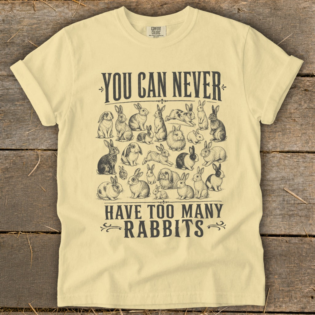 Never Too Many Rabbits Signature Tee