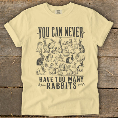 Never Too Many Rabbits Signature Tee