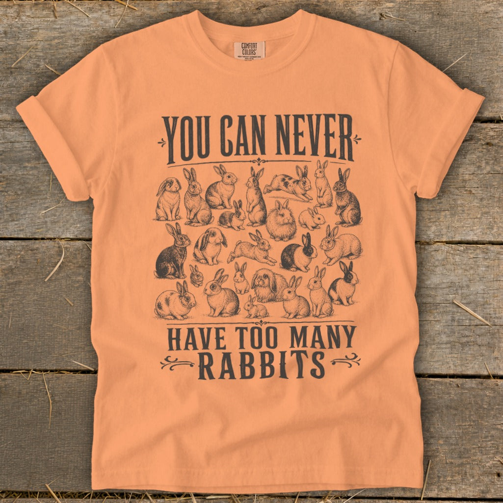 Never Too Many Rabbits Signature Tee