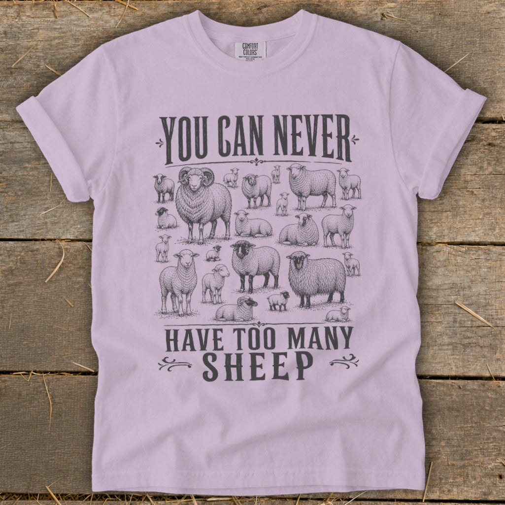 Never Too Many Sheep Signature Tee