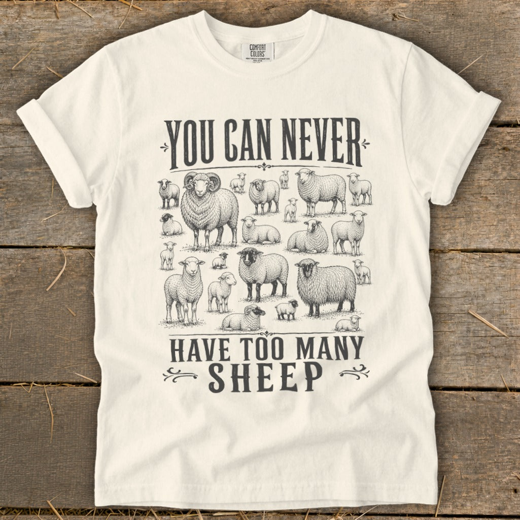 Never Too Many Sheep Signature Tee