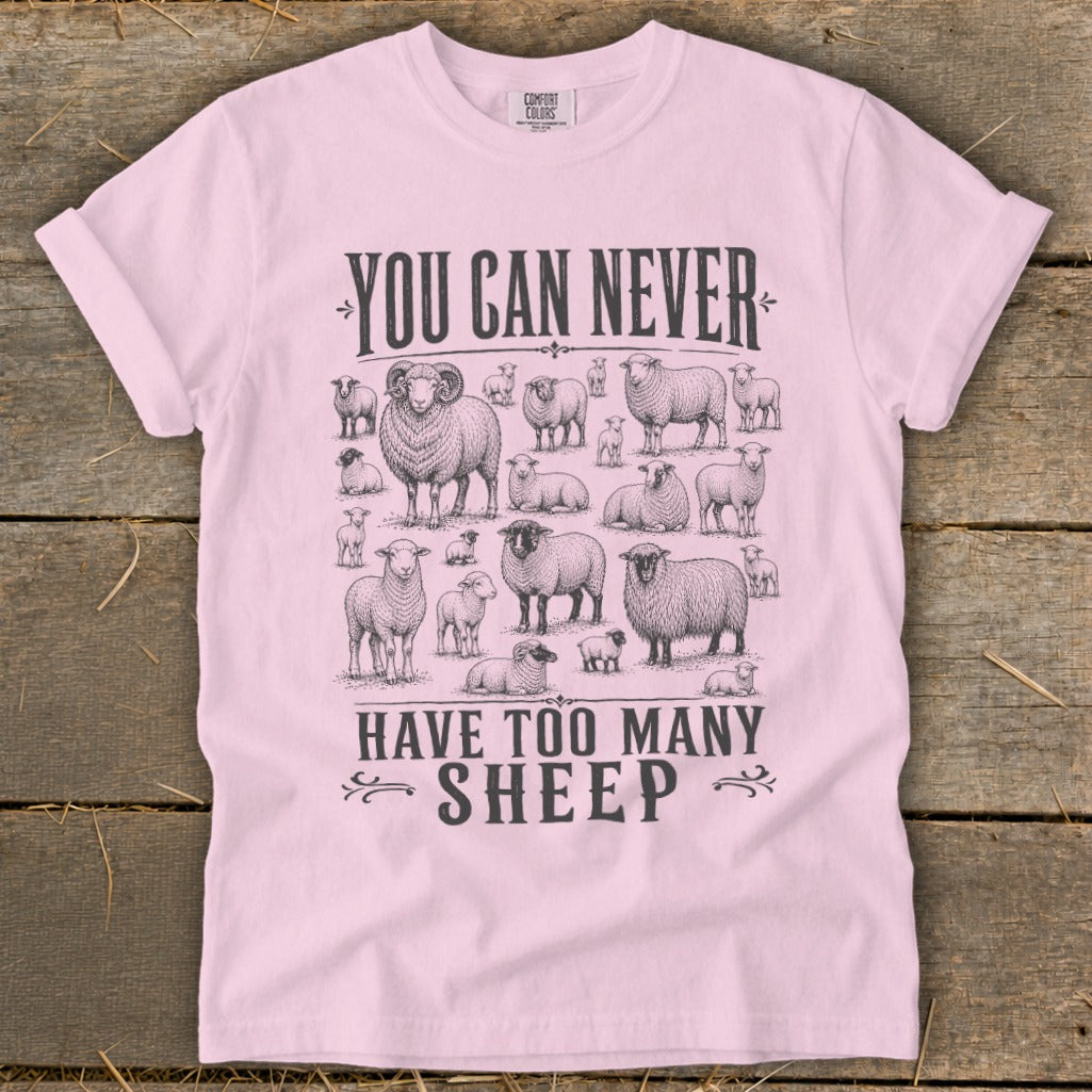 Never Too Many Sheep Signature Tee