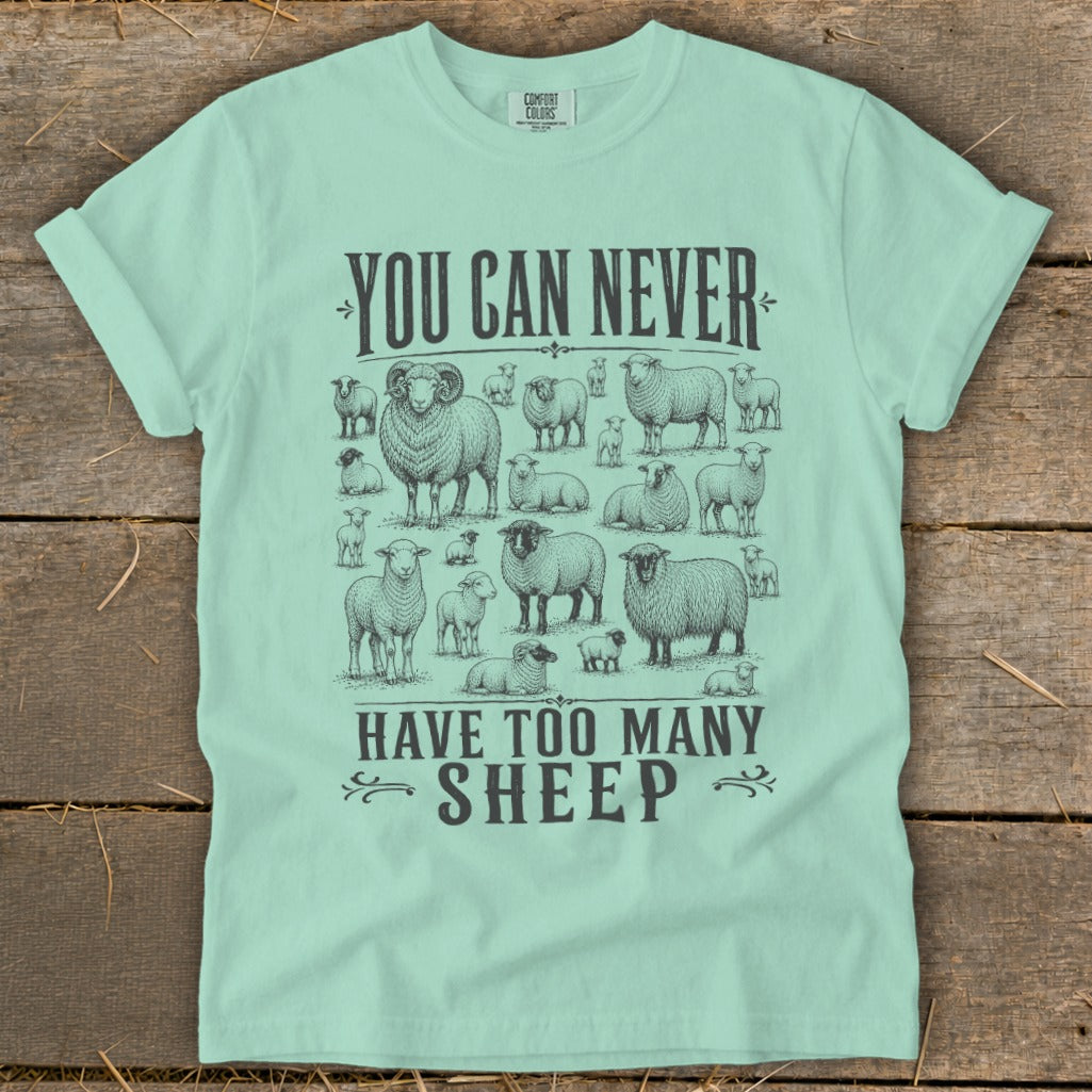 Never Too Many Sheep Signature Tee