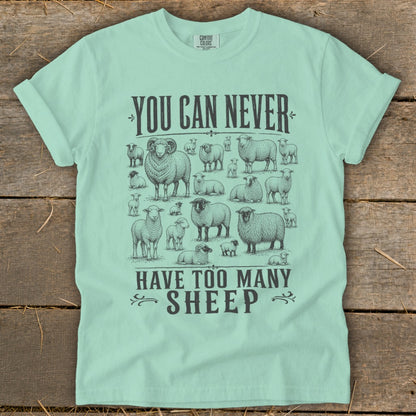 Never Too Many Sheep Signature Tee