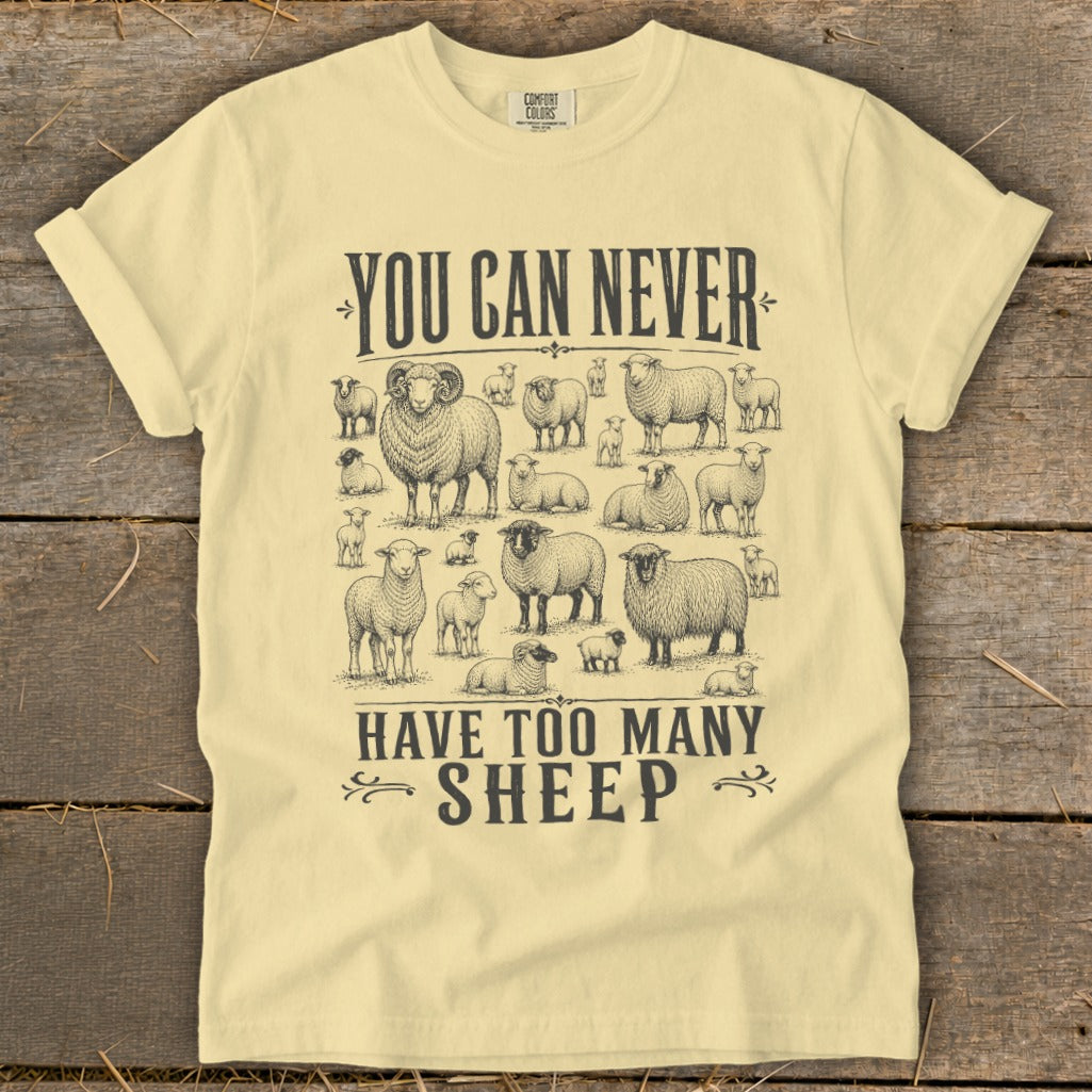 Never Too Many Sheep Signature Tee