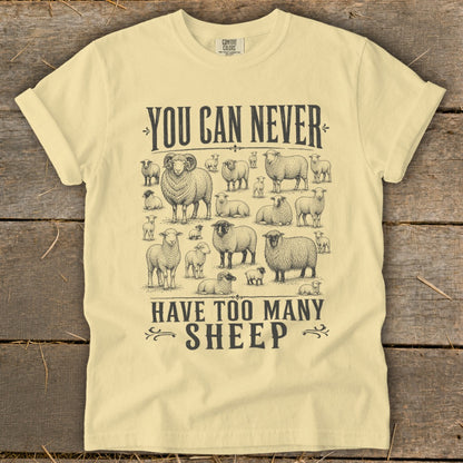 Never Too Many Sheep Signature Tee