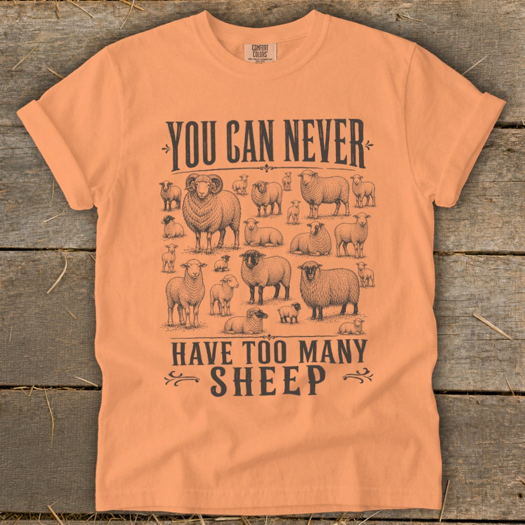 Never Too Many Sheep Signature Tee