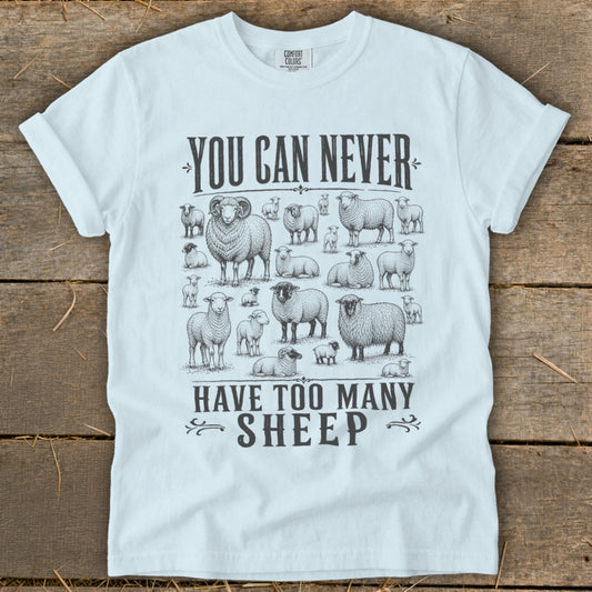 Never Too Many Sheep Signature Tee
