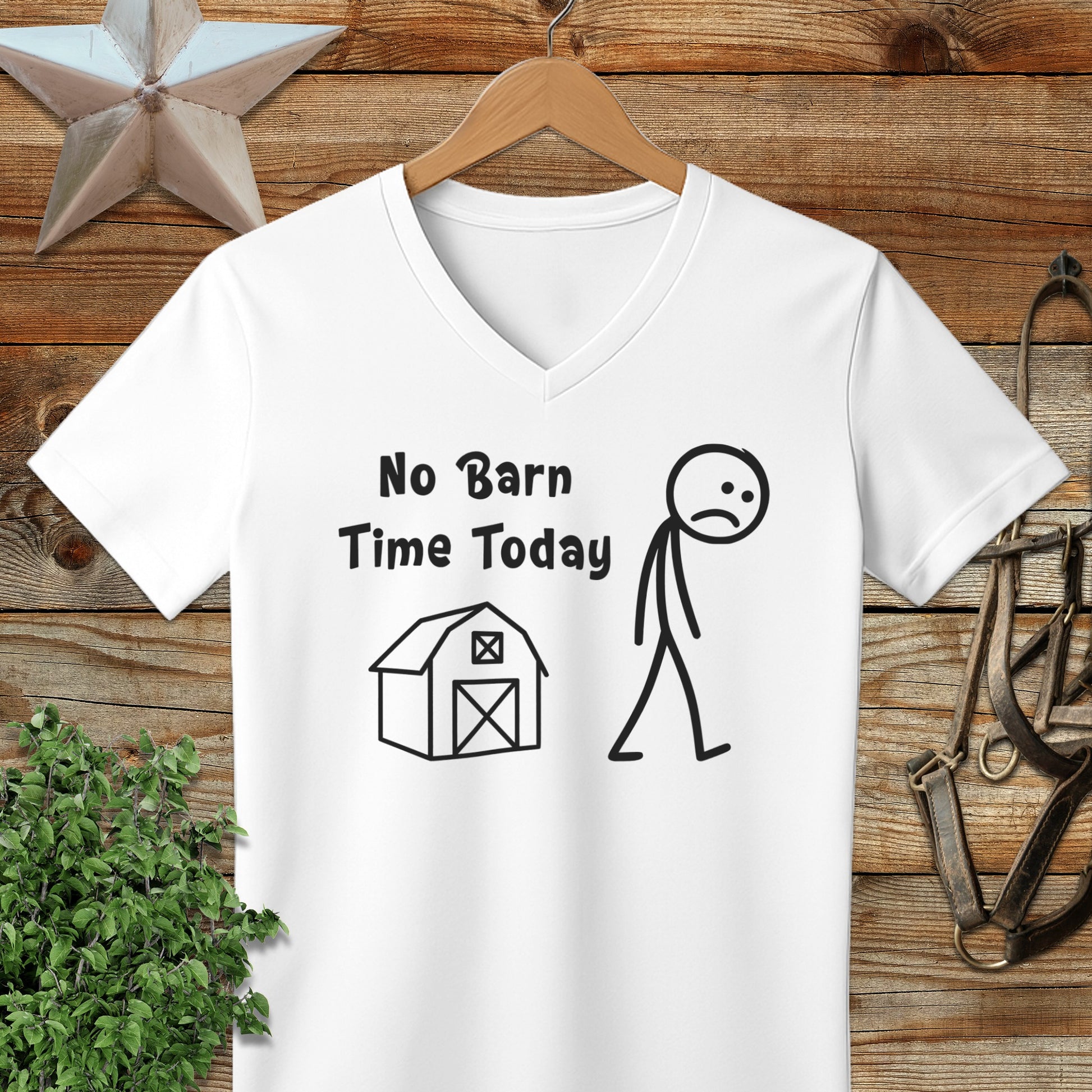 No Barn Time Today V-neck