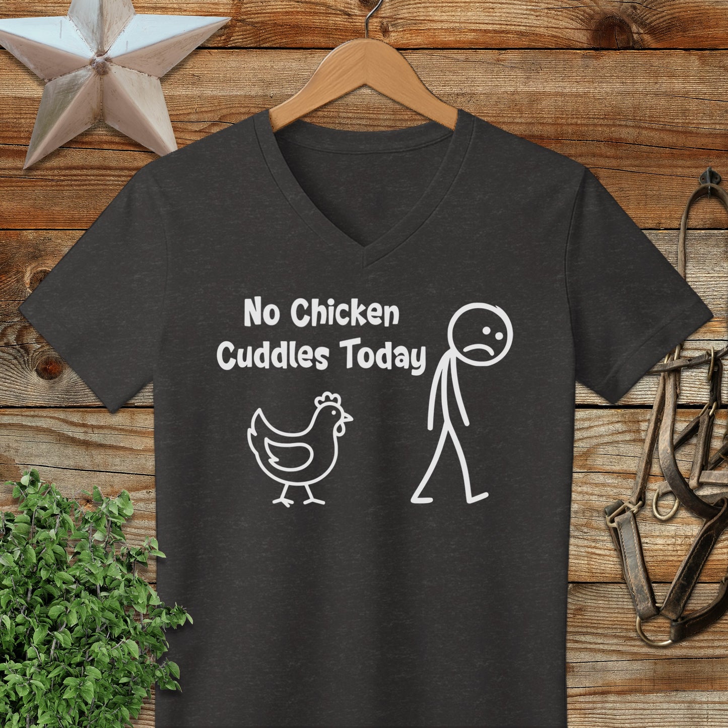 No Chicken Cuddles Today V-neck