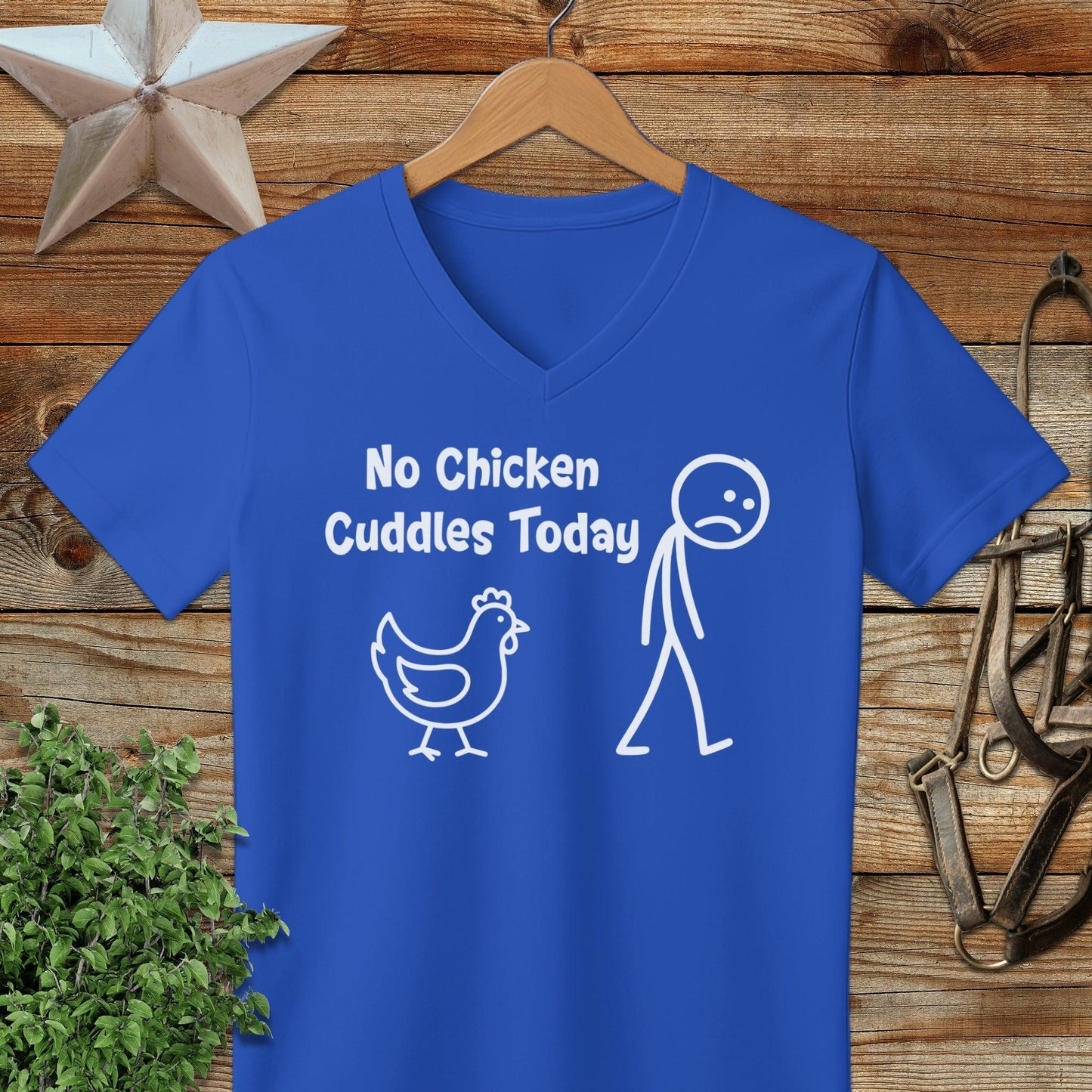No Chicken Cuddles Today V-neck