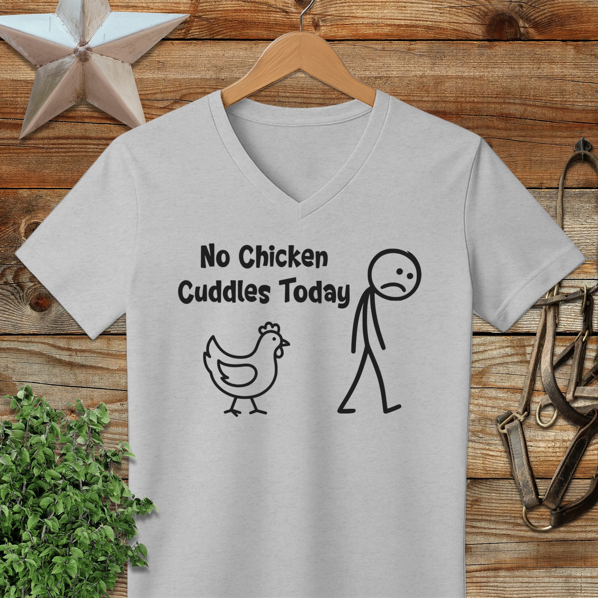 No Chicken Cuddles Today V-neck