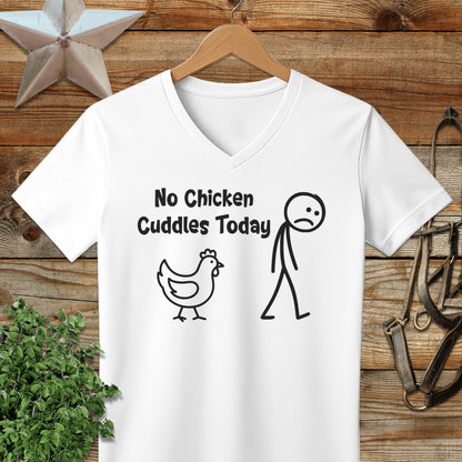 No Chicken Cuddles Today V-neck