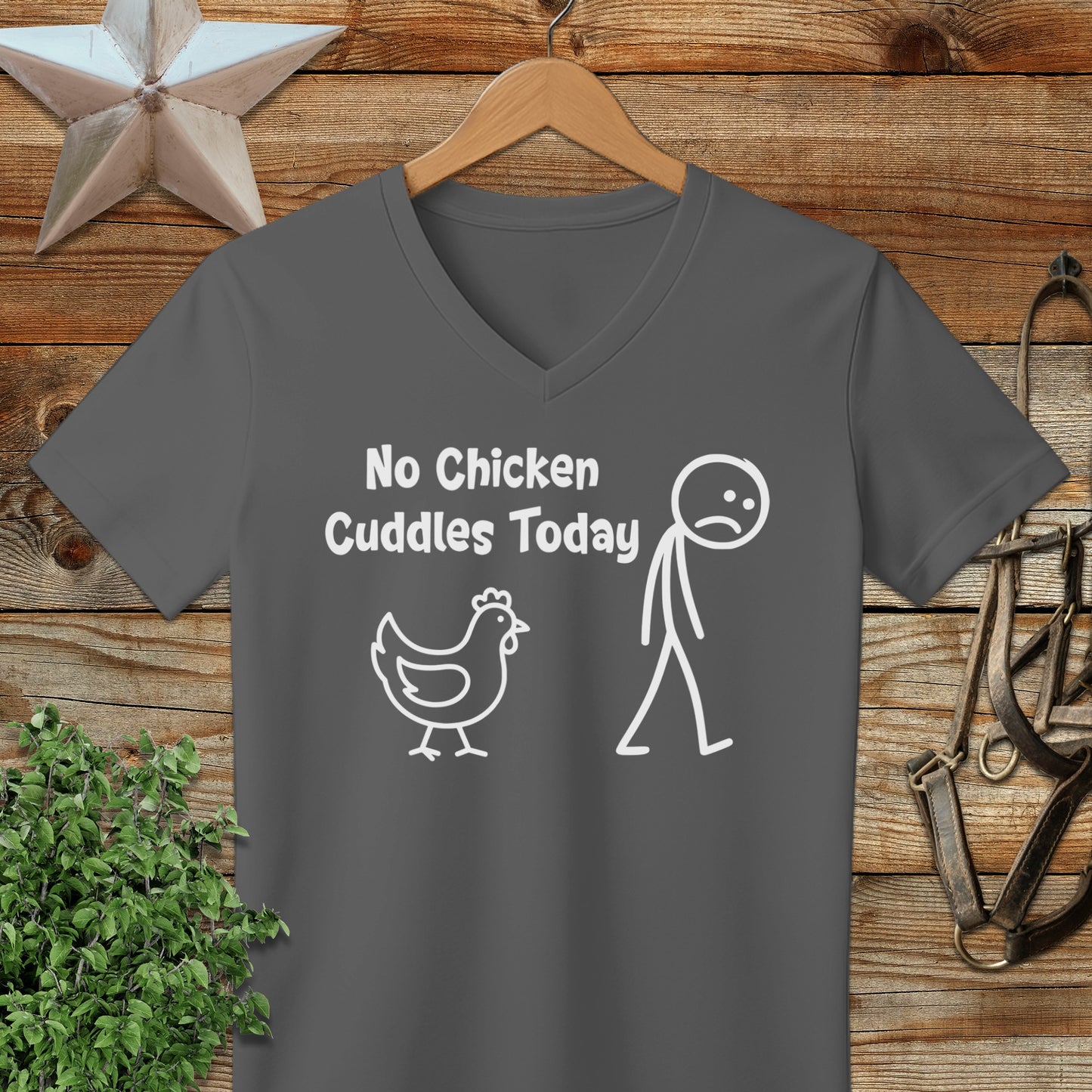 No Chicken Cuddles Today V-neck