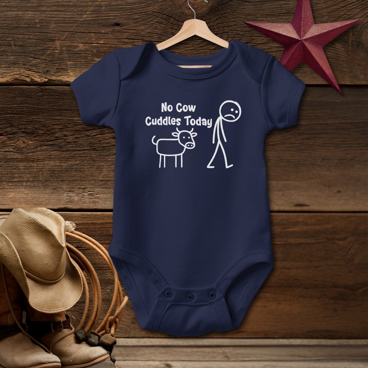 No Cow Cuddles Today Bodysuit (Baby)
