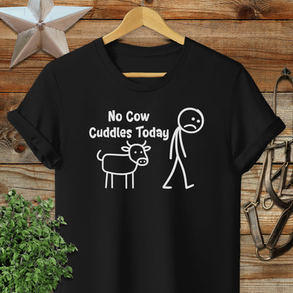 No Cow Cuddles Today Softstyle Tee