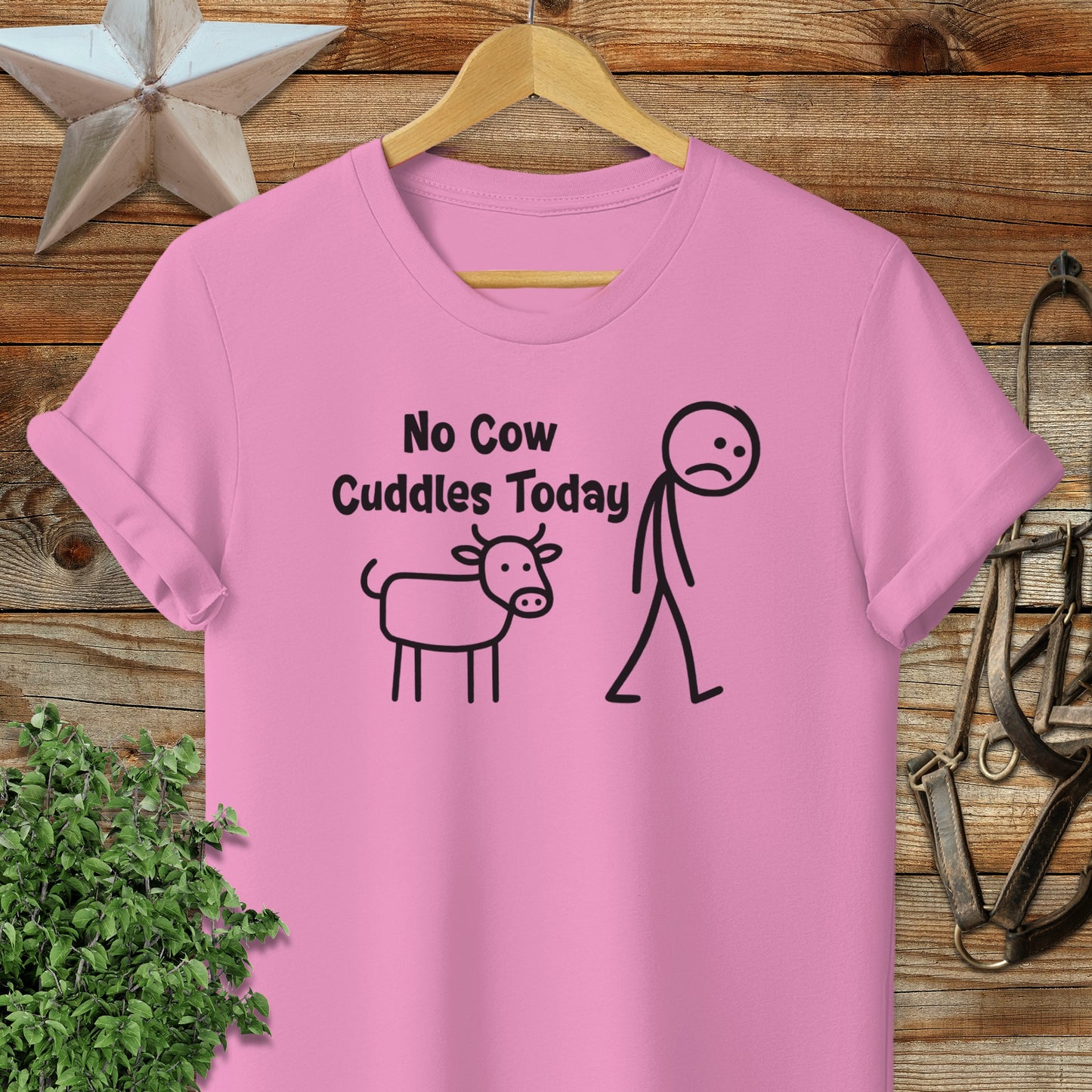 No Cow Cuddles Today Softstyle Tee