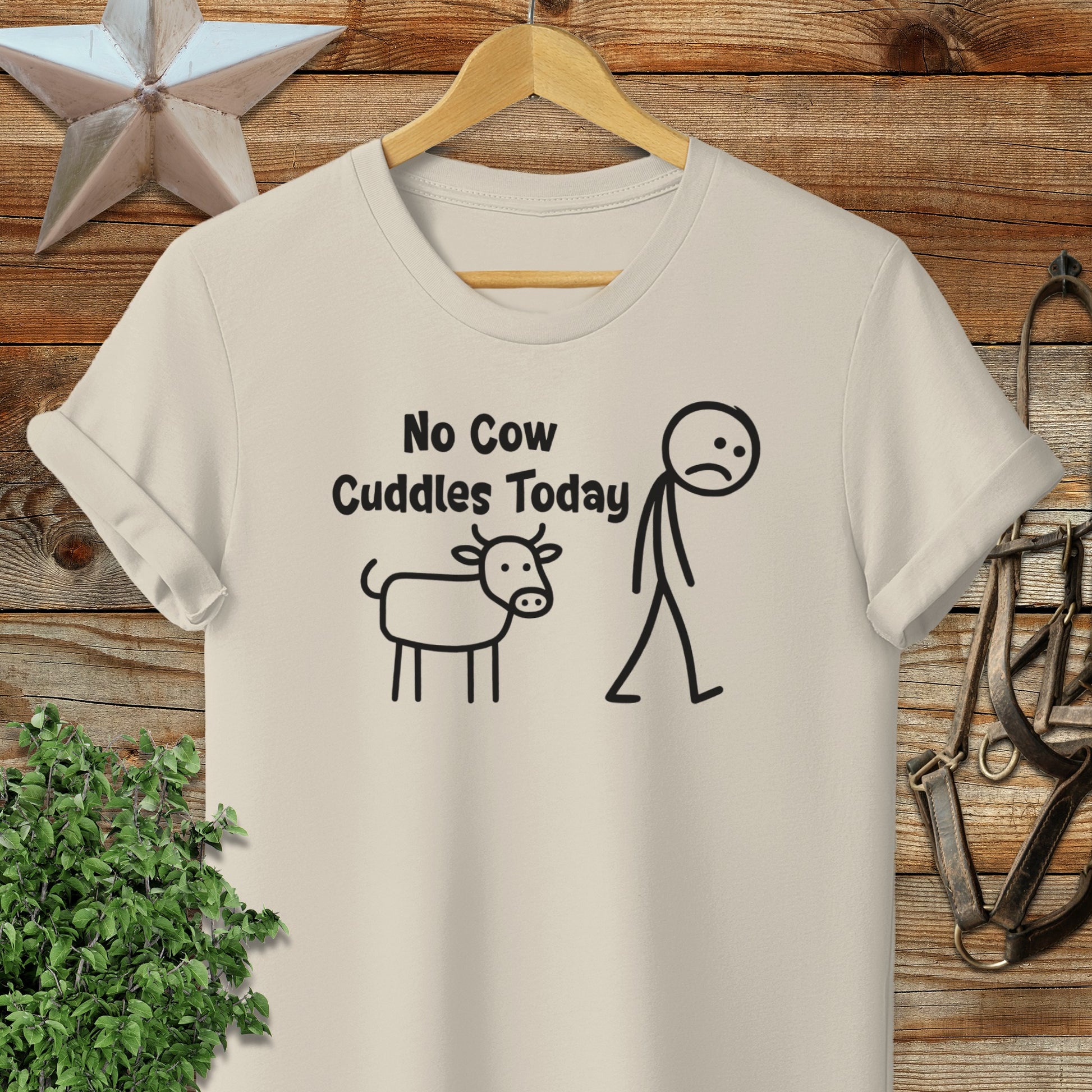 No Cow Cuddles Today Softstyle Tee