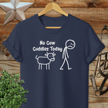 No Cow Cuddles Today Softstyle Tee