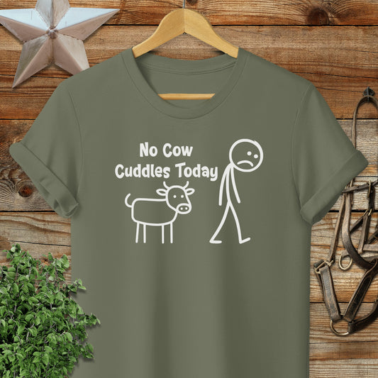No Cow Cuddles Today Softstyle Tee