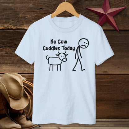 No Cow Cuddles Today T-shirt (Youth)